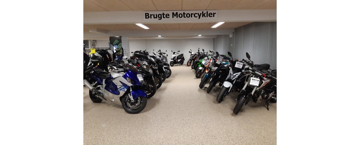 Vi har altid et stort udvalg af brugte motorcykler.<br>